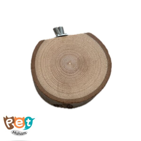 نشیمن پرنده مدل نشیمن چوب طبیعی کالباسی کد 1020 - تصویر 8