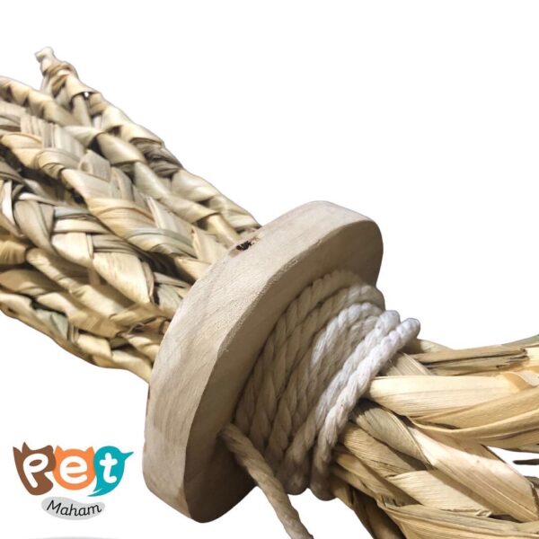 اسباب بازی پرنده مدل اسباب بازی حصیری سایز کوچک مناسب همه پرندگان 1577 - تصویر 8