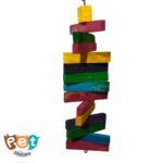 اسباب بازی چوبی پرنده با رنگ خوراکی 1172 - تصویر 2