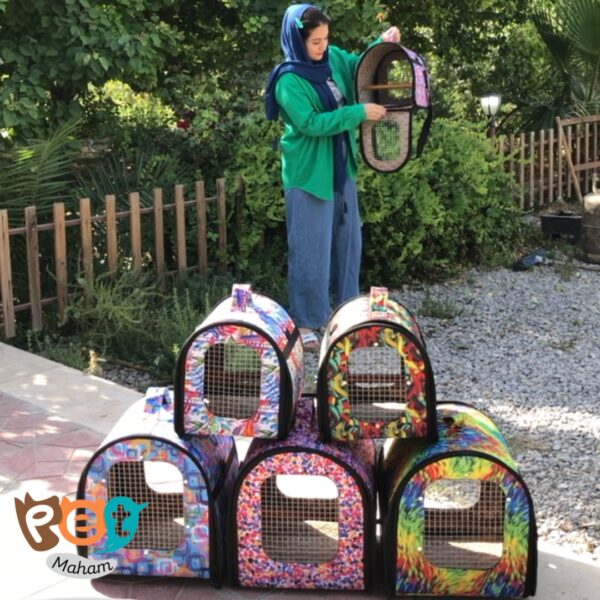 کیف حمل پرنده سایز کوچک طرح پر رنگی 1202 - تصویر 6