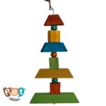 اسباب بازی چوبی پرنده با رنگ خوراکی 1457