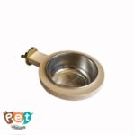 کاسه استیل ظرف غذای پرنده استیل و چوب 1731 - تصویر 8