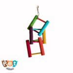 اسباب بازی پرنده مدل زنجیری مربع درهم 1284 - تصویر 3
