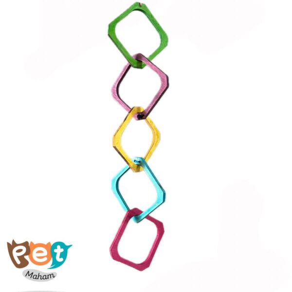 اسباب بازی چوبی پرنده میشل مدل زنجیری سایز 1734 - تصویر 7