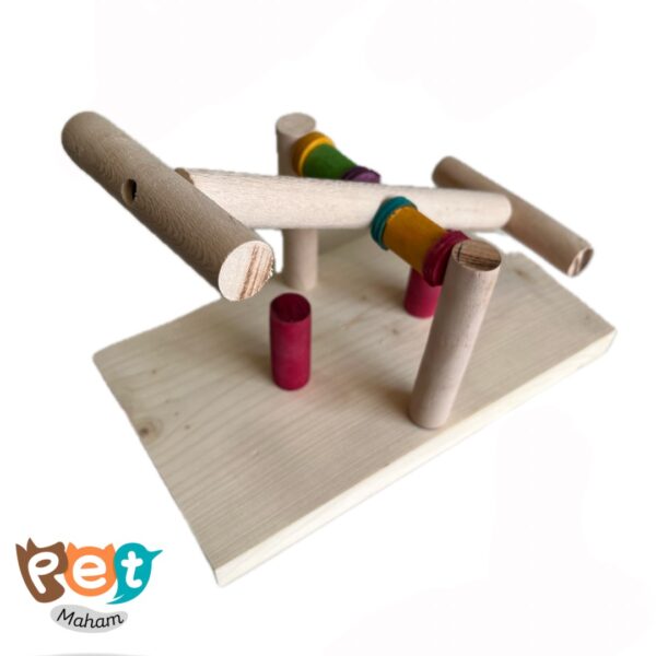 اسباب بازی پرنده مدل الاکلنگ چوبی 1270 - تصویر 2