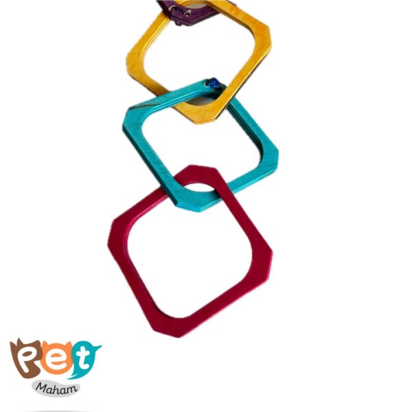 اسباب بازی چوبی پرنده میشل مدل زنجیری سایز 1734 - تصویر 8