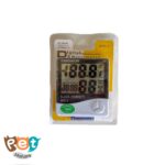 دماسنج و رطوبت سنج دیجیتال همراه با ساعت 1289 - تصویر 5