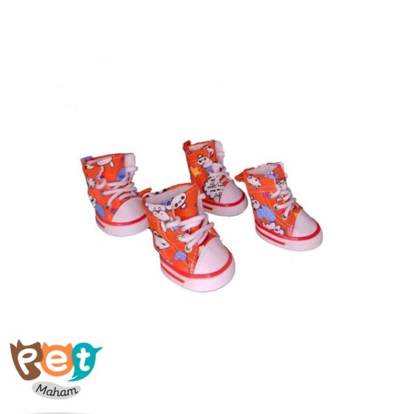 کفش کتونی  رنگ نارنجی 1745 - تصویر 4