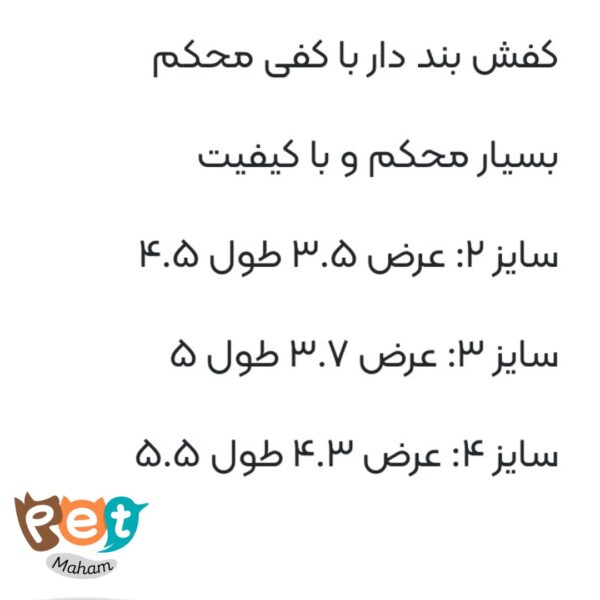 کفش سگکتونی سگ و گربه و جونده دارای سایز بندی رنگ صورتی 1742 - تصویر 6