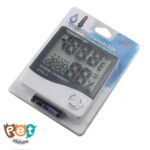 دماسنج و رطوبت سنج دیجیتال همراه با ساعت 1289 - تصویر 7