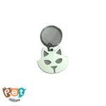 پلاک استیل سگ و گربه طرح گربه 1322 - تصویر 2