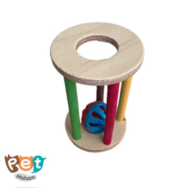 اسباب بازی سگ و گربه و پرنده زنگوله دار سایز بزرگ زمرد 1499 - تصویر 8