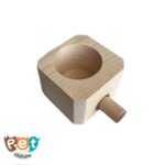 دانخوری چوبی پرنده مدل دانخوری تک حفره کد 1504