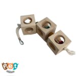 اسباب بازی پرنده مدل آویز مکعبی چوبی کد 1501 - تصویر 4