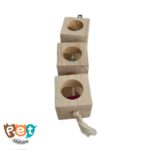 اسباب بازی پرنده مدل آویز مکعبی چوبی کد 1501 - تصویر 5