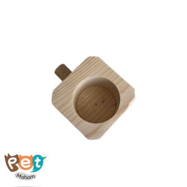 دانخوری چوبی پرنده مدل دانخوری تک حفره کد 1504 - تصویر 2