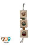 اسباب بازی پرنده مدل آویز مکعبی چوبی کد 1501 - تصویر 7