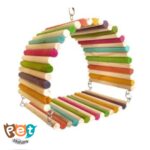 لانه پرنده مدل مخفیگاه چوبی مهره‌ای کد 1493 - تصویر 11