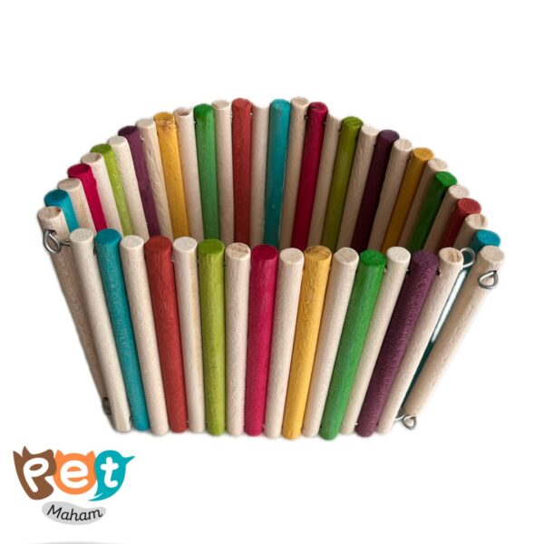 لانه پرنده مدل مخفیگاه چوبی مهره‌ای کد 1493 - تصویر 10