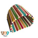 لانه پرنده مدل مخفیگاه چوبی مهره‌ای کد 1493 - تصویر 2