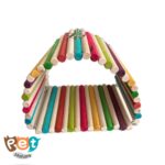 لانه پرنده مدل مخفیگاه چوبی مهره‌ای کد 1493 - تصویر 4