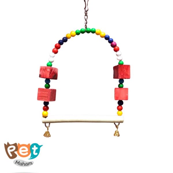 اسباب بازی پرنده مدل تاب بازی چوبی 1112 - تصویر 6
