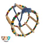 اسباب بازی چوبی چرخ و فلک طوطی در دو سایز کد 1576 - تصویر 7