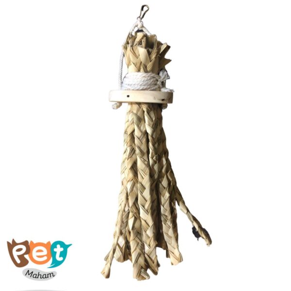 اسباب بازی پرنده مدل اسباب بازی حصیری سایز کوچک مناسب همه پرندگان 1577 - تصویر 4