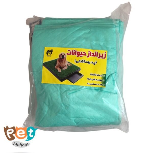 پد ادرار زیرانداز حیوانات خانگی همراه با قطره ادرار 60 میل 1165 - تصویر 4