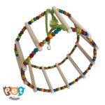 اسباب بازی چوبی چرخ و فلک طوطی در دو سایز کد 1576 - تصویر 4