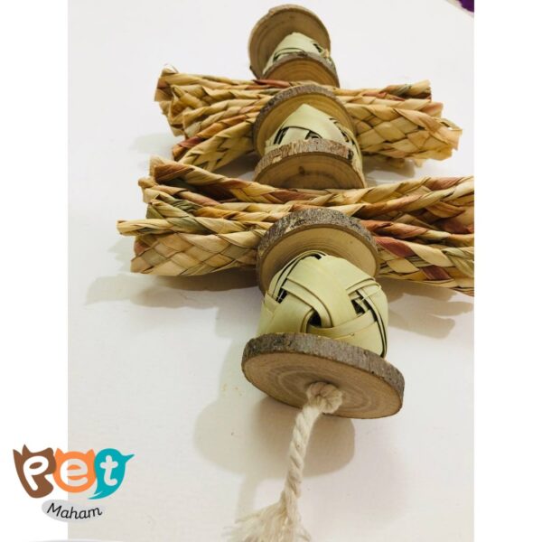 اسباب بازی حصیری پرنده مناسب همه پرندگان  1173 - تصویر 3