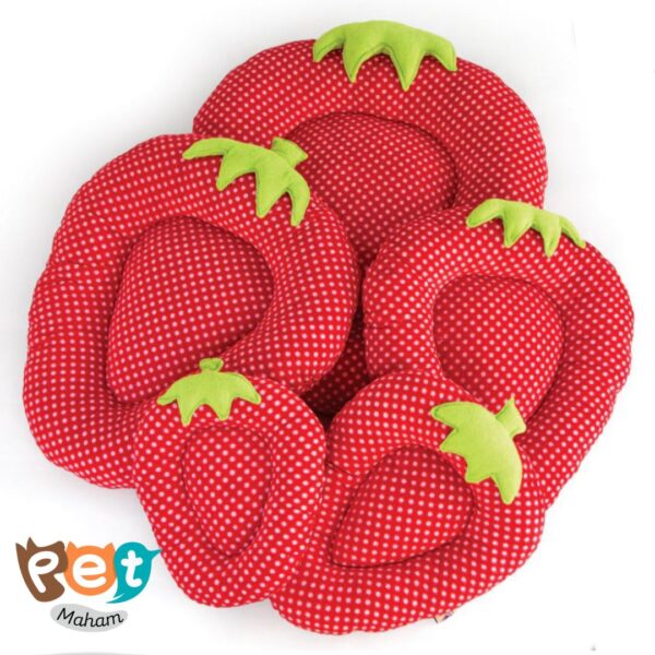 جای خواب حیوانات مدل جای خوای سگ و گربه و جوندگان مدل توت فرنگی 1571 - تصویر 4