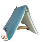 لانه پرنده مدل مخفیگاه دارای نشیمن چوبی سایز کوچک مناسب طوطی برزیلی مرغ عشق و همجثه ها کد 1564 - تصویر 4