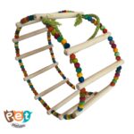 اسباب بازی چوبی چرخ و فلک طوطی در دو سایز کد 1576 - تصویر 13