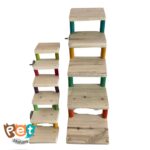 اسباب بازی پرنده مدل پله چوبی کد 1581 (قابل اتصال به داخل و بیرون قفس) - تصویر 3