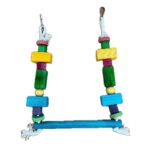 اسباب بازی پرنده مدل تاب بازی رنگی مناسب مرغ عشق و عروس هلندی کد 1799