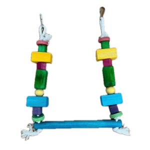 اسباب بازی پرنده مدل تاب بازی رنگی مناسب مرغ عشق و عروس هلندی کد 1799