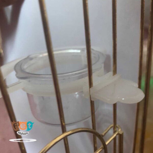 ظرف غذای پرنده مدل تخم مرغ خوری کریستال کد 1009 - تصویر 3