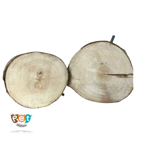 نشیمن پرنده مدل نشیمن چوب طبیعی کالباسی کد 1020 - تصویر 4