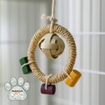 اسباب بازی پرنده مدل آویز حصیری توپک کد 2049 - تصویر 4