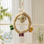 اسباب بازی پرنده مدل آویز حصیری توپک کد 2049