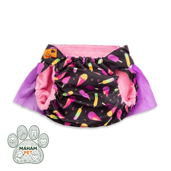 شورتکس دامن دار طرح بستنی سگ و گربه کد2076 - تصویر 3