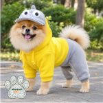 لباس سگ مدل سرهمی ورزشی همراه با کلاه کد2119