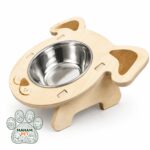 ظرف چوبی پایه دار طرح سگ2157 - تصویر 4